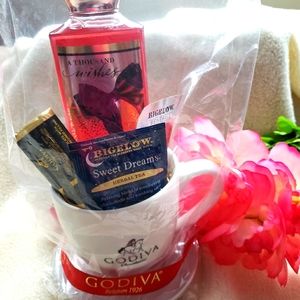 GODIVA Large Cup and Saucer with B&BW